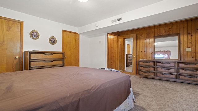 8033 S Pine St, Dixon, IL 61021 - bedroom with carpet and wooden walls