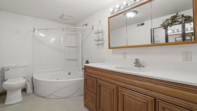 8033 S Pine St, Dixon, IL 61021 - bathroom featuring vanity and bathtub / shower combination