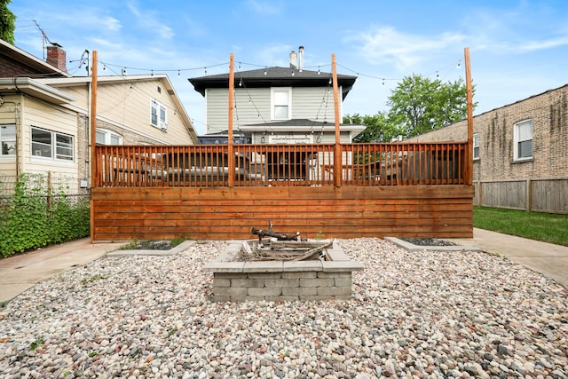3330 E Ave, Berwyn, IL 60402 - back of property with a deck