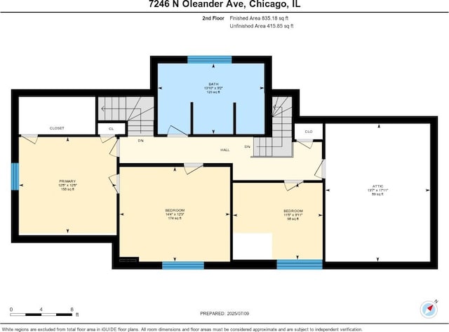 7246 N Oleander Ave, Chicago, IL 60631 - view of room layout