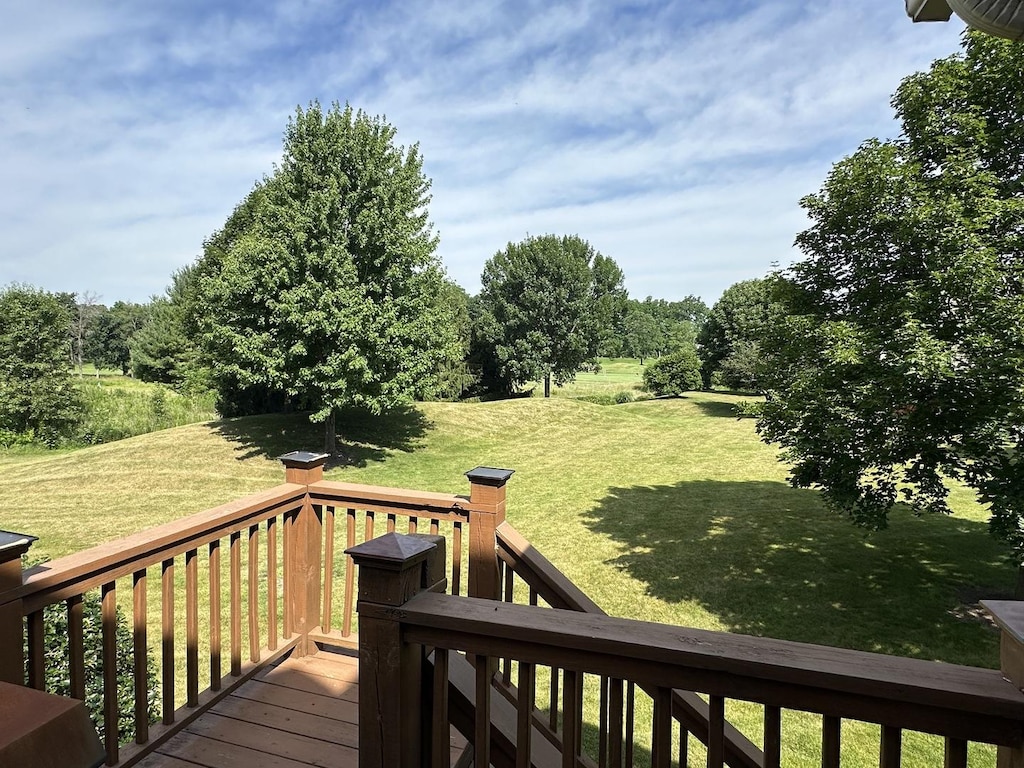 2017 Mallard Ln, Woodstock, IL 60098 - deck with a yard