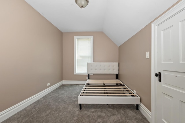 12300 Maple Ave, Blue Island, IL 60406 - unfurnished bedroom featuring vaulted ceiling and carpet flooring