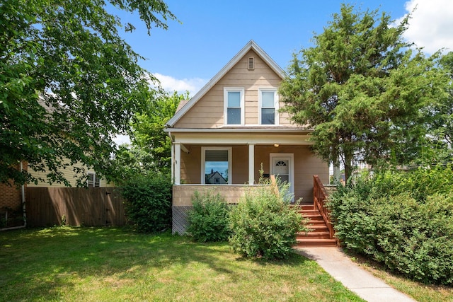 12300 Maple Ave, Blue Island, IL 60406 - bungalow-style house with a porch and stairs