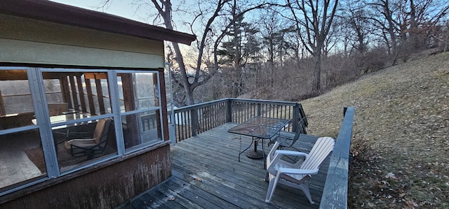 24 Mulberry St, Savanna, IL 61074 - view of wooden deck