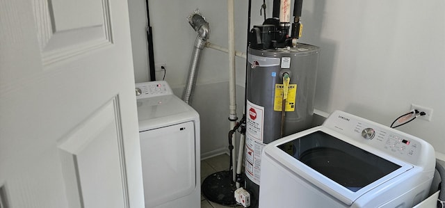 17411 Kedzie Ave, Hazel Crest, IL 60429 - laundry area featuring washer and dryer and water heater