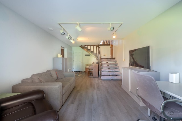 29W400 Thornwood Ln, Warrenville, IL 60555 - living area featuring wood finished floors and stairs
