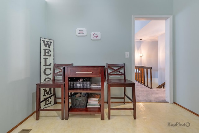 29W400 Thornwood Ln, Warrenville, IL 60555 - dining room with tile patterned floors and baseboards