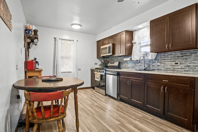 116 S Harold Ave, Northlake, IL 60164 - kitchen with appliances with stainless steel finishes, light wood finished floors, decorative backsplash, and light countertops