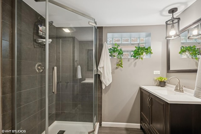 3109 N Oketo Ave, Chicago, IL 60707 - full bath featuring vanity and a stall shower