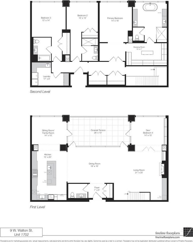 9 W Walton St Unit 1702, Chicago, IL 60610 - view of room layout