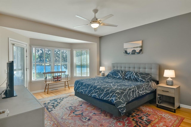 930 Candlewick Dr NE, Poplar Grove, IL 61065 - bedroom featuring wood finished floors and ceiling fan