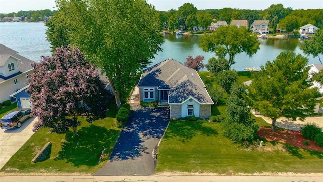 930 Candlewick Dr NE, Poplar Grove, IL 61065 - aerial view of residential area with a nearby body of water