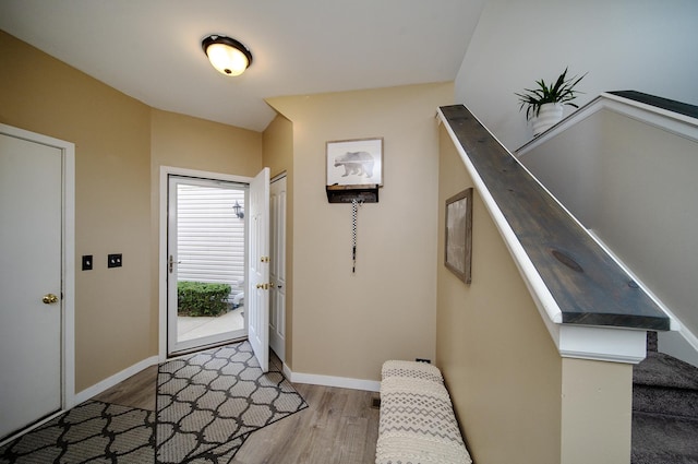 610 N Red Deer Rd, Round Lake, IL 60073 - entryway featuring wood finished floors and baseboards