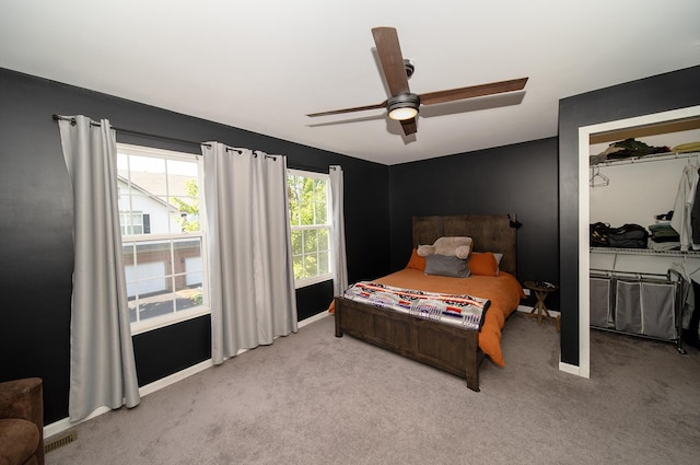 610 N Red Deer Rd, Round Lake, IL 60073 - carpeted bedroom featuring ceiling fan and baseboards