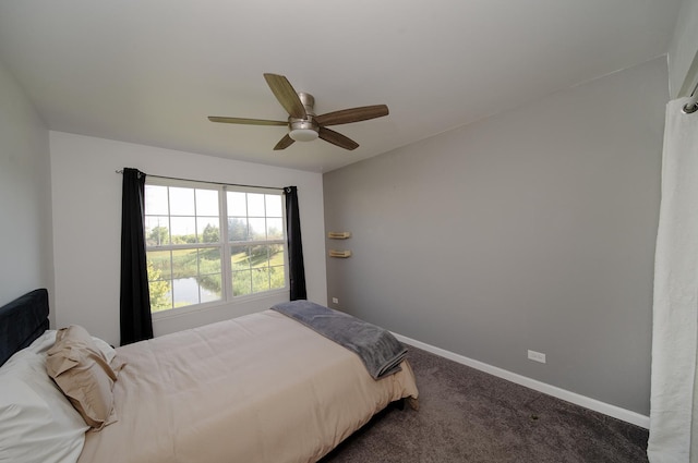 610 N Red Deer Rd, Round Lake, IL 60073 - carpeted bedroom with baseboards and a ceiling fan