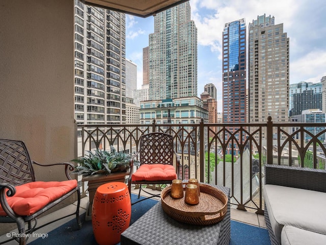 21 E Huron St Unit 1106, Chicago, IL 60611 - balcony with a view of skyline