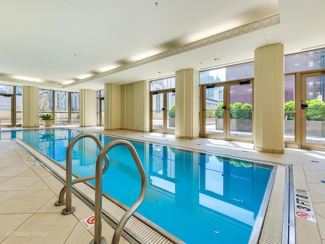 21 E Huron St Unit 1106, Chicago, IL 60611 - indoor community pool with french doors