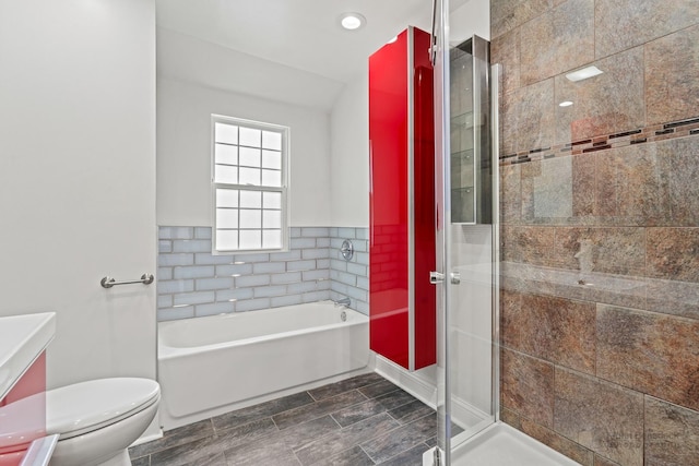 619 N 4th Ave, Maywood, IL 60153 - bathroom featuring a bath, a shower stall, and vanity