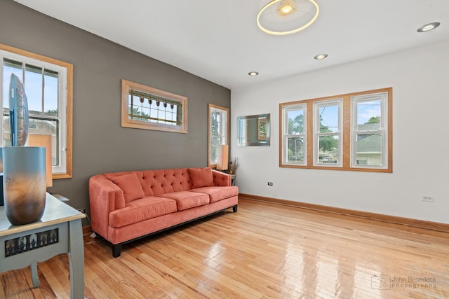 619 N 4th Ave, Maywood, IL 60153 - living room with light wood-style floors and recessed lighting