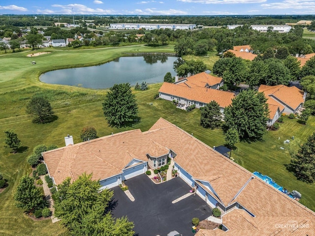 21610 W Empress Ln, Plainfield, IL 60544 - aerial view of a large body of water and a local golf course
