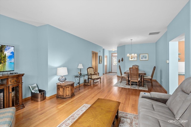 21610 W Empress Ln, Plainfield, IL 60544 - living room with a chandelier and wood finished floors