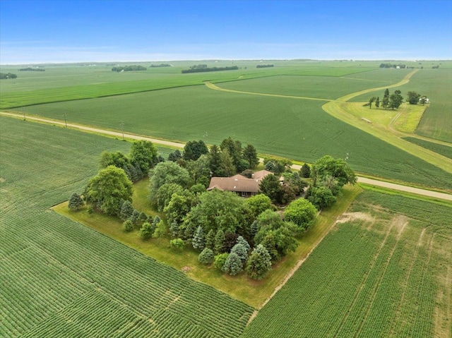 25316 E 1100 N Rd, Downs, IL 61736 - aerial view of sparsely populated area featuring large plots for crops
