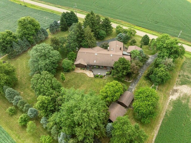 25316 E 1100 N Rd, Downs, IL 61736 - overview of rural landscape with rows of crops