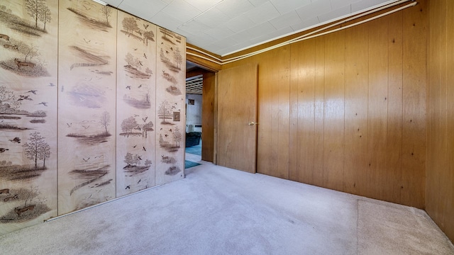 7198 S Rock Nation Rd, Dixon, IL 61021 - unfurnished room featuring carpet and wooden walls