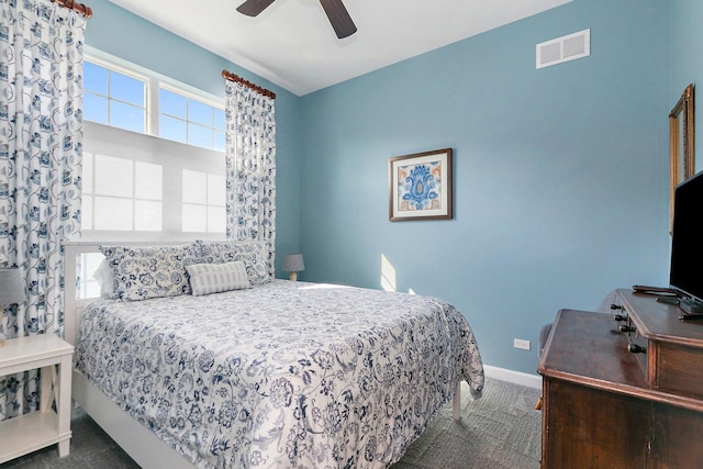 4100 Coyote Lakes Cir, Lake In The Hills, IL 60156 - carpeted bedroom with multiple windows and a ceiling fan