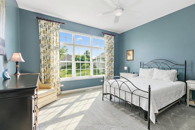 4100 Coyote Lakes Cir, Lake In The Hills, IL 60156 - carpeted bedroom featuring multiple windows and ceiling fan
