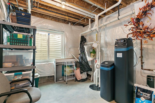 4100 Coyote Lakes Cir, Lake In The Hills, IL 60156 - basement with a water softener