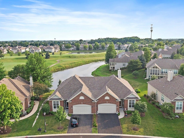 4100 Coyote Lakes Cir, Lake In The Hills, IL 60156 - aerial view of residential area with a nearby body of water and a local golf course