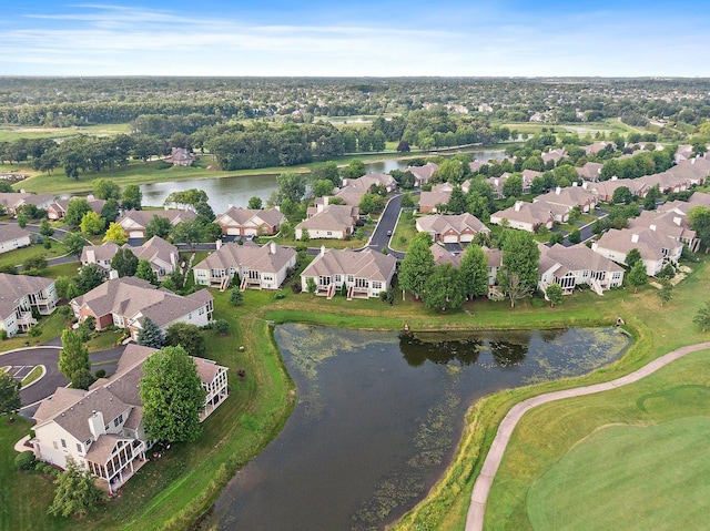 4100 Coyote Lakes Cir, Lake In The Hills, IL 60156 - aerial view of residential area featuring a large body of water