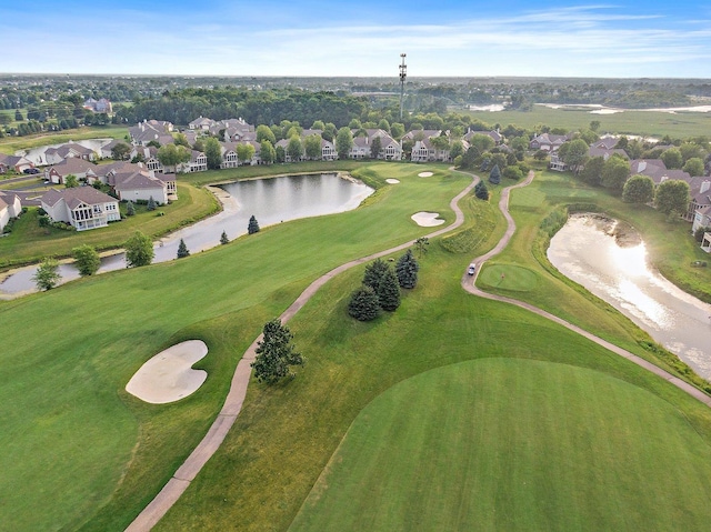 4100 Coyote Lakes Cir, Lake In The Hills, IL 60156 - aerial view of property's location featuring nearby suburban area, a nearby body of water, and a golf course