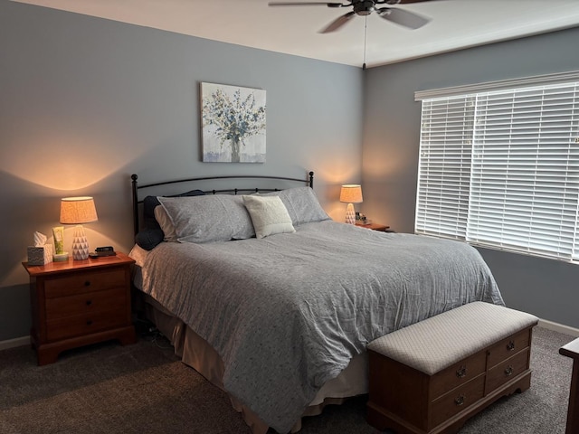 582 Spring Leaf Dr, Joliet, IL 60431 - carpeted bedroom featuring baseboards and a ceiling fan