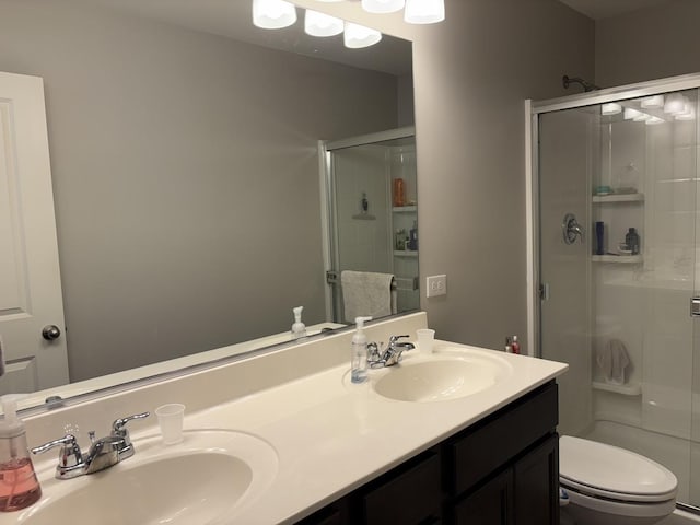 582 Spring Leaf Dr, Joliet, IL 60431 - full bathroom with a stall shower and double vanity