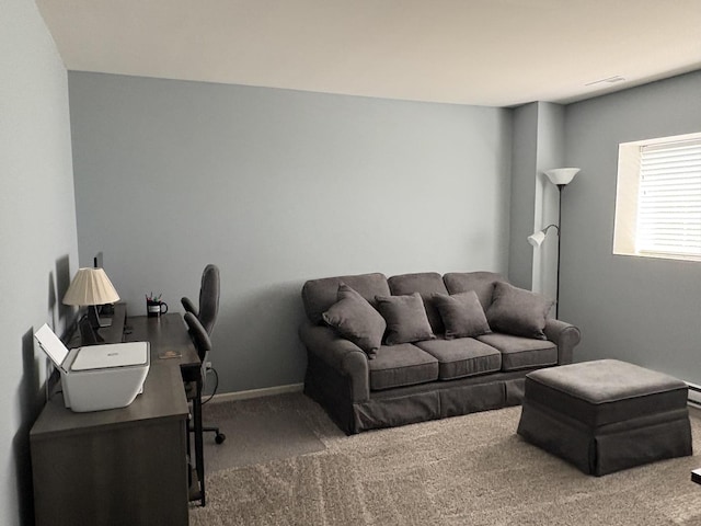 582 Spring Leaf Dr, Joliet, IL 60431 - living area featuring carpet and baseboards