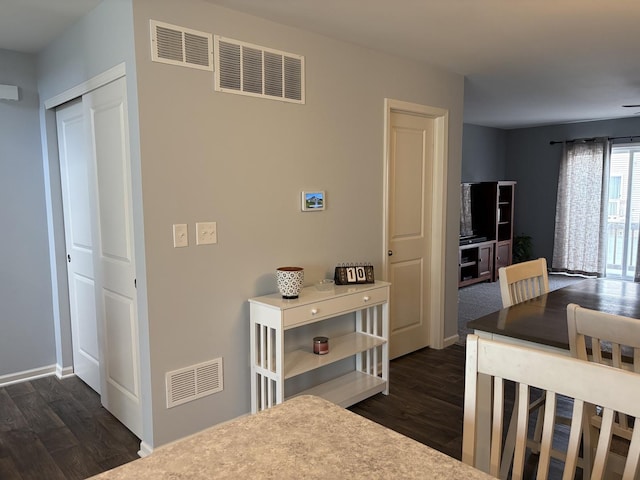 582 Spring Leaf Dr, Joliet, IL 60431 - dining room with dark wood finished floors and baseboards