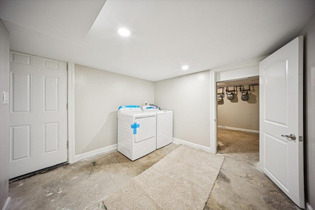 10188 S Winston Ave, Chicago, IL 60643 - laundry room with separate washer and dryer and baseboards