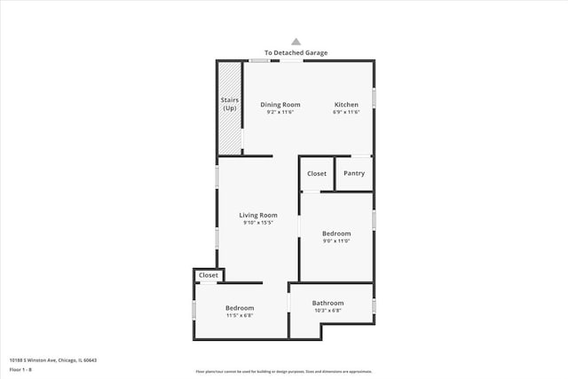10188 S Winston Ave, Chicago, IL 60643 - view of property floor plan