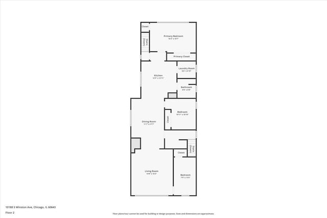 10188 S Winston Ave, Chicago, IL 60643 - view of floor plan / room layout