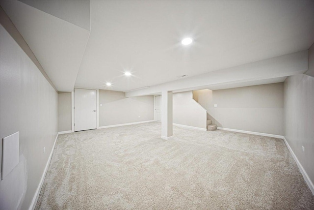 10188 S Winston Ave, Chicago, IL 60643 - finished basement featuring carpet flooring and recessed lighting