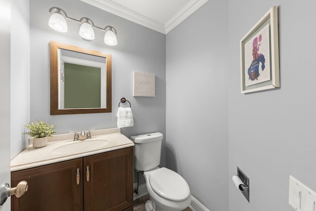 931 Mesa Dr, Elgin, IL 60123 - bathroom featuring vanity and crown molding