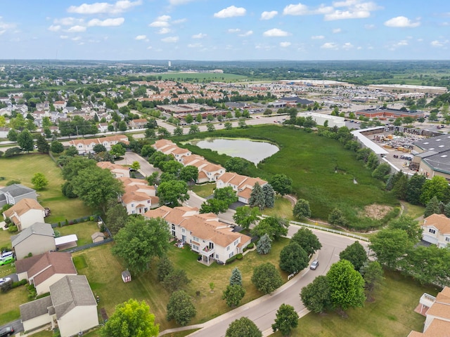 931 Mesa Dr, Elgin, IL 60123 - aerial perspective of suburban area featuring a large body of water