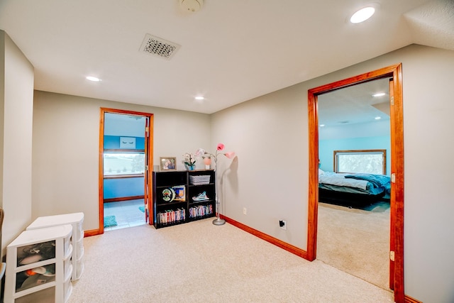 1533 E 1400 N Rd, Crescent City, IL 60928 - playroom with carpet floors and recessed lighting
