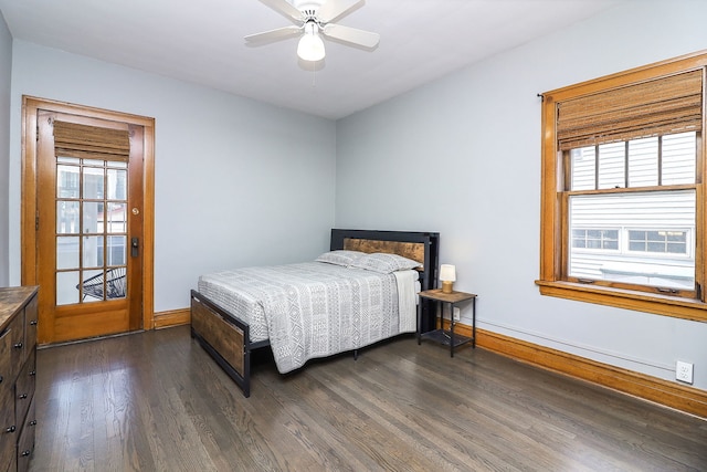296 N Addison Ave, Elmhurst, IL 60126 - bedroom featuring dark wood finished floors and baseboards