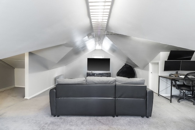 296 N Addison Ave, Elmhurst, IL 60126 - home theater room with carpet flooring and vaulted ceiling