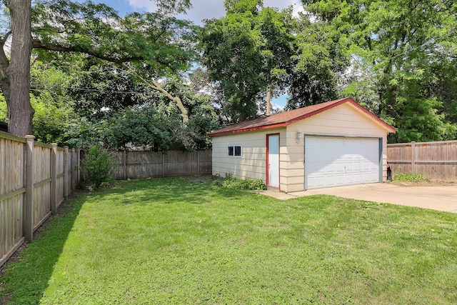 296 N Addison Ave, Elmhurst, IL 60126 - fenced backyard with a garage and an outbuilding