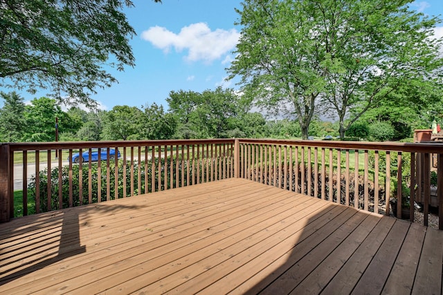 1 Moorings Dr, Palos Heights, IL 60463 - deck featuring view of wooded area