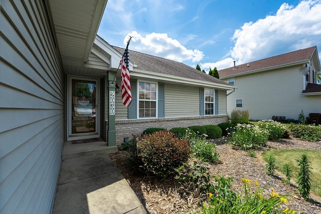 2030 Southfield Ln, Byron, IL 61010 - doorway to property with brick siding